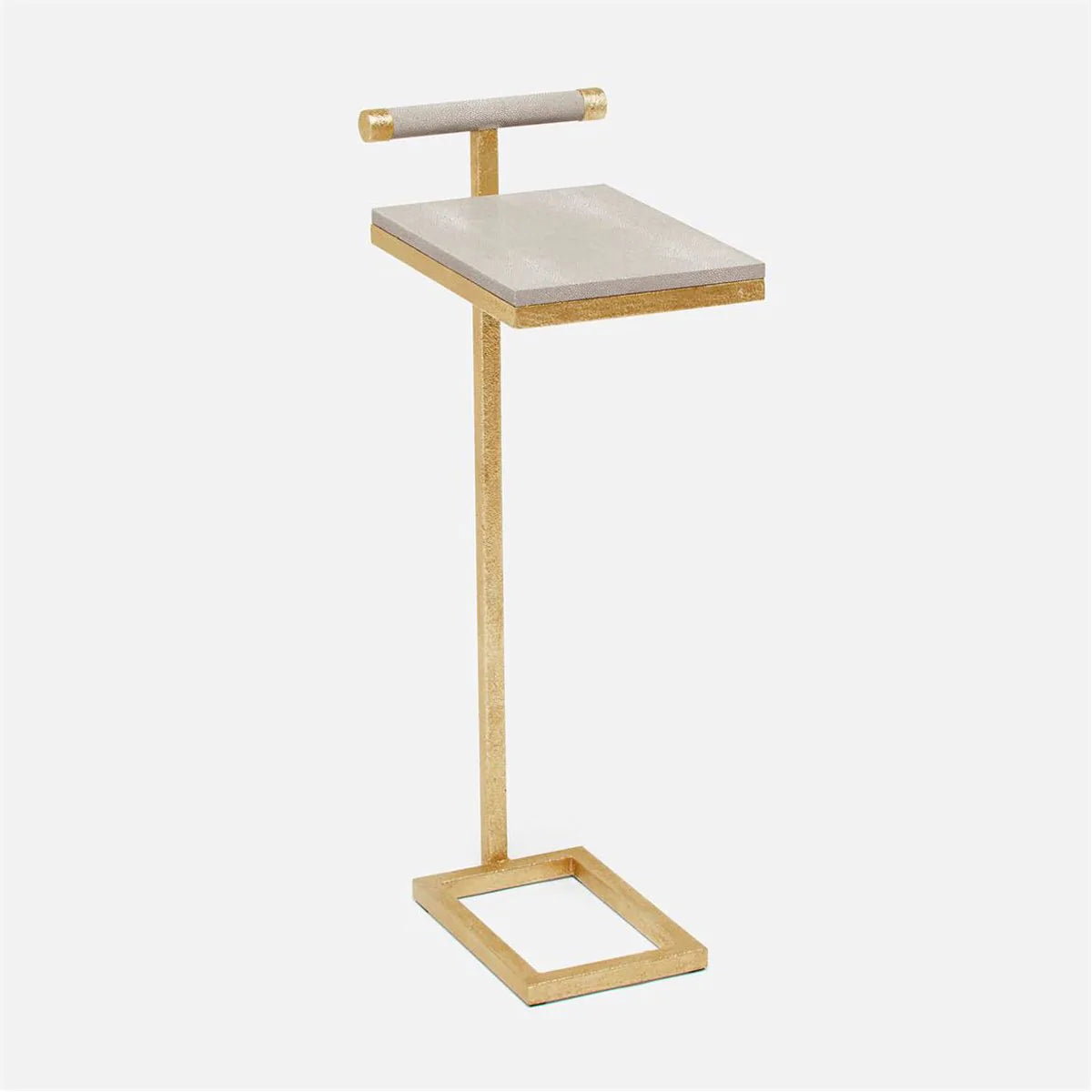 Made Goods Ellery Realistic Faux Shagreen Accent Table
