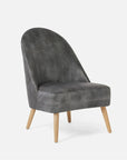 Made Goods Felder Oval High-Back Lounge Chair in Cerused White Oak