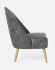 Made Goods Felder Oval High-Back Lounge Chair in Cerused White Oak