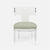 Made Goods Gibson Acrylic Wingback Dining Chair  in Ivondro Raffia