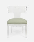 Made Goods Gibson Acrylic Wingback Dining Chair in Klein Rayon/Cotton