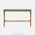 Made Goods Giordano Sculptural Console Table in Beige Crystal Stone