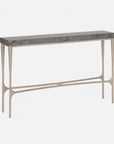 Made Goods Giordano Sculptural Console Table in Faux Shagreen