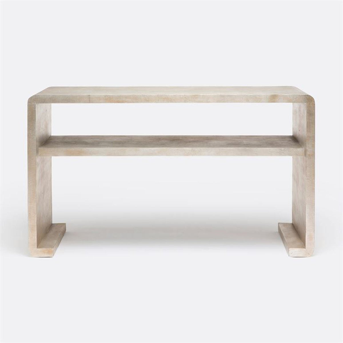Made Goods Gustav Curved Linen 54-Inch Console Table