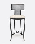 Made Goods Hadley Metal Outdoor Counter Stool in Clyde Fabric