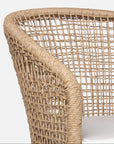 Made Goods Helena Open-Weave Barrel Outdoor Dining Chair in Volta