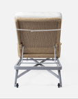 Made Goods Hendrick Aluminum Outdoor Chaise Lounge in Weser Fabric