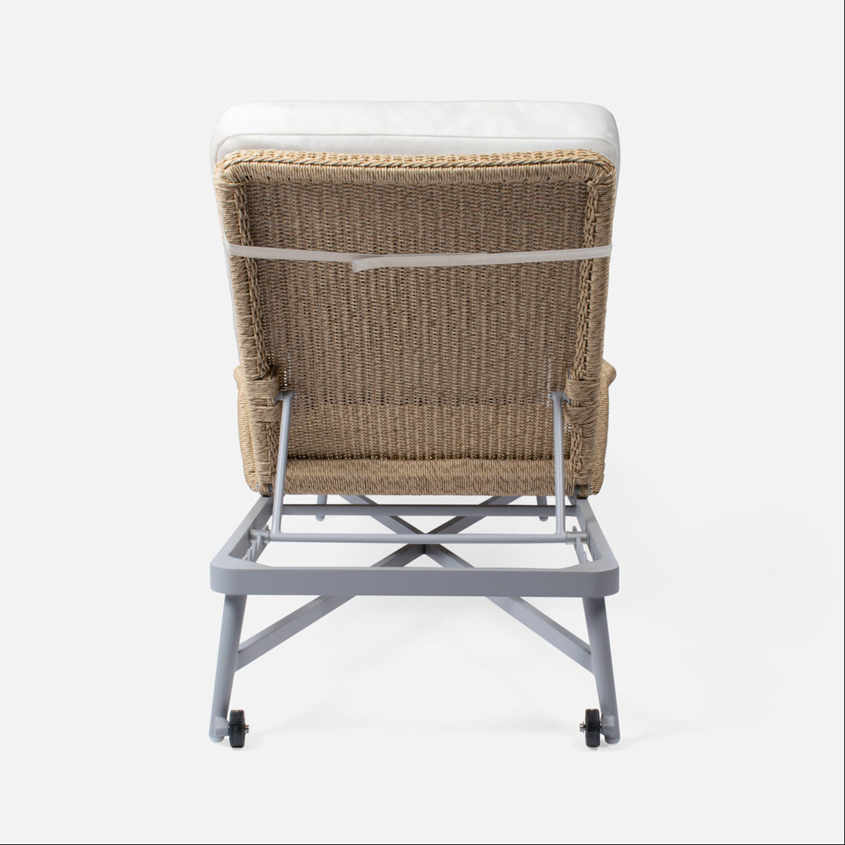 Made Goods Hendrick Aluminum Outdoor Chaise Lounge in Alsek Fabric