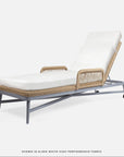 Made Goods Hendrick Aluminum Outdoor Chaise Lounge in Pagua Fabric
