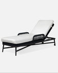 Made Goods Hendrick Aluminum Outdoor Chaise Lounge in Clyde Fabric