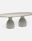 Made Goods Irving Oval Concrete Outdoor Dining Table
