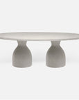 Made Goods Irving Oval Concrete Outdoor Dining Table