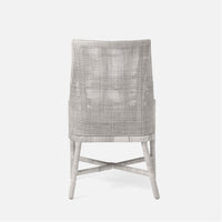 Made Goods Isla Woven Rattan Dining Chair in Severn Canvas