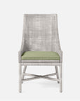 Made Goods Isla Woven Rattan Dining Chair in Klein Rayon/Cotton