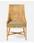 Made Goods Isla Woven Rattan Dining Chair in Ivondro Raffia