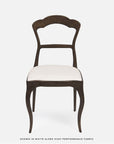 Made Goods Ithaca Rustic Bronze Outdoor Dining Chair in Volta Fabric