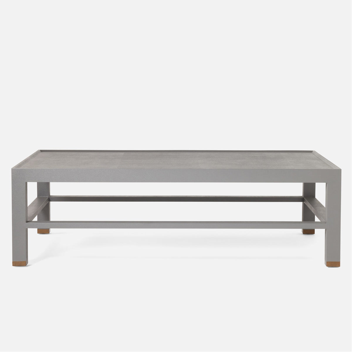 Made Goods Jarin Faux Belgian Linen Coffee Table