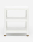 Made Goods Jarin Faux Belgian Square Side Table with Open Shelves