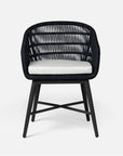 Made Goods Jolie Aluminum Outdoor Dining Chair in Clyde Fabric