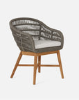Made Goods Jolie Teak Outdoor Dining Chair in Pagua Fabric