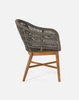 Made Goods Jolie Teak Outdoor Dining Chair in Alsek Fabric