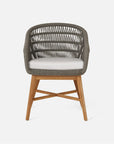 Made Goods Jolie Teak Outdoor Dining Chair in Weser Fabric