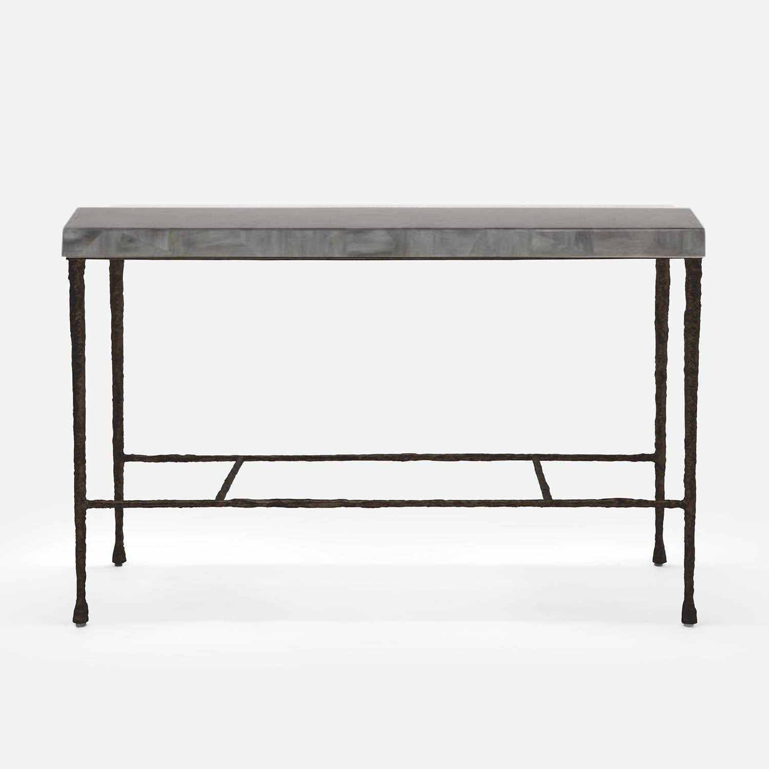 Made Goods Jovan Console Table in Faux Horn