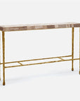 Made Goods Jovan Console Table in Mix Petrified Wood