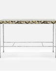 Made Goods Jovan Console Table in Silver Mop Shell