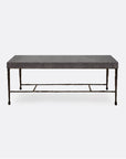 Made Goods Jovan Coffee Table in Charcoal Faux Linen