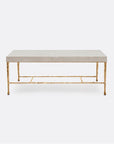 Made Goods Jovan Coffee Table in Realistic Faux Shagreen