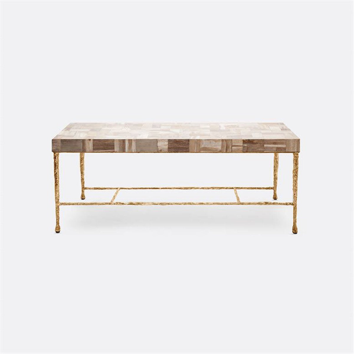Made Goods Jovan Coffee Table in Mix Petrified Wood