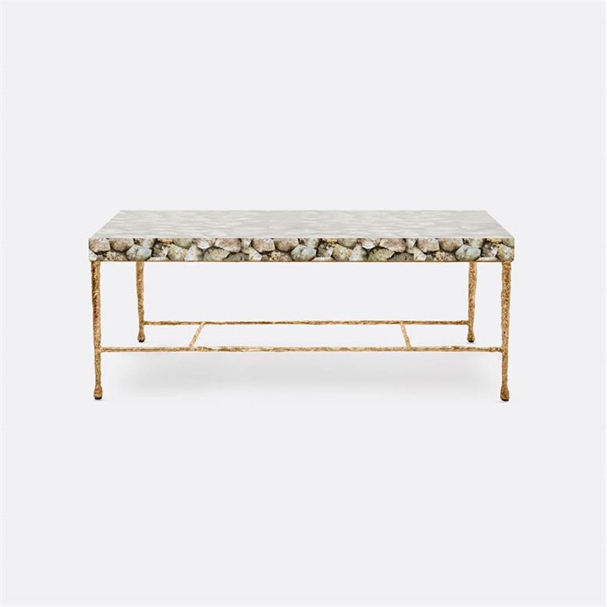 Made Goods Jovan Coffee Table in Silver Mop Shell