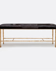 Made Goods Jovan Double Bench in Clyde Fabric