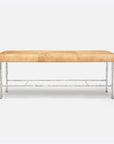 Made Goods Jovan Double Bench in Rhone Leather