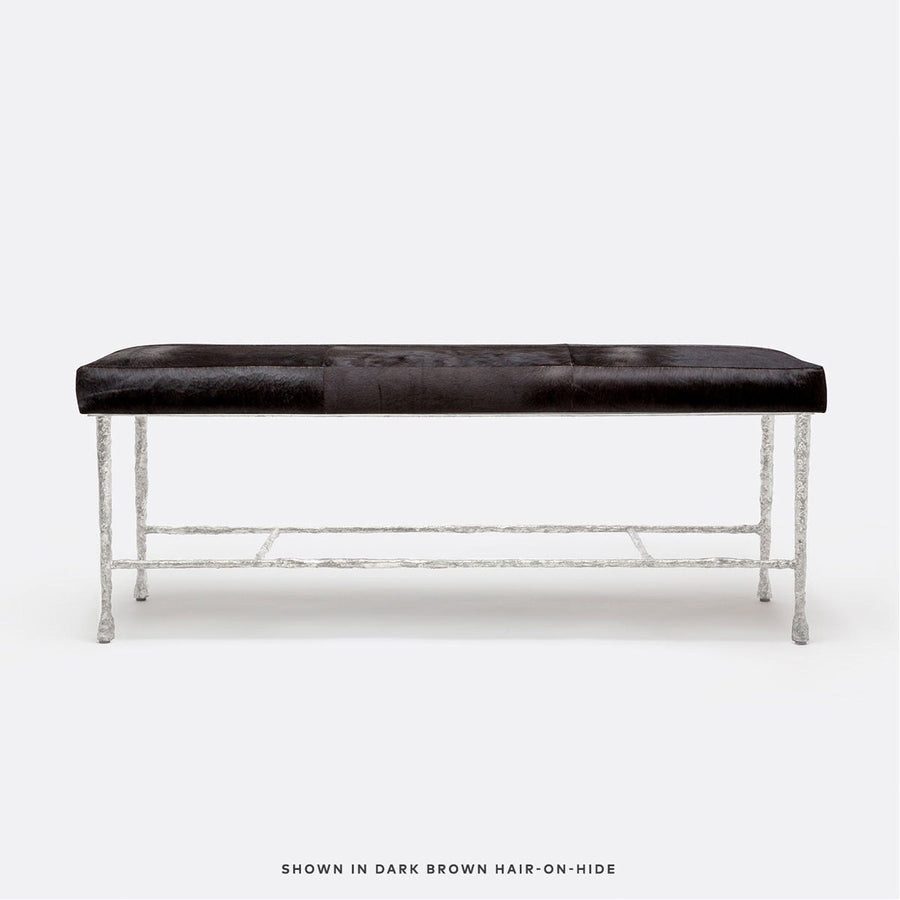 Made Goods Jovan Double Bench in Clyde Fabric