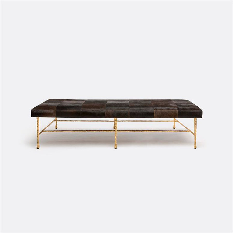 Made Goods Jovan Pitted Iron Day Bed in Hair-On-Hide