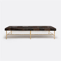 Made Goods Jovan Pitted Iron Day Bed in Hair-On-Hide