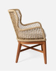 Made Goods Kalidas Wingback Outdoor Dining Chair in Havel Velvet