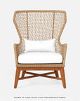 Made Goods Kalidas Wingback Outdoor Lounge Chair in Alsek Fabric
