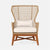 Made Goods Kalidas Wingback Outdoor Lounge Chair in Clyde Fabric
