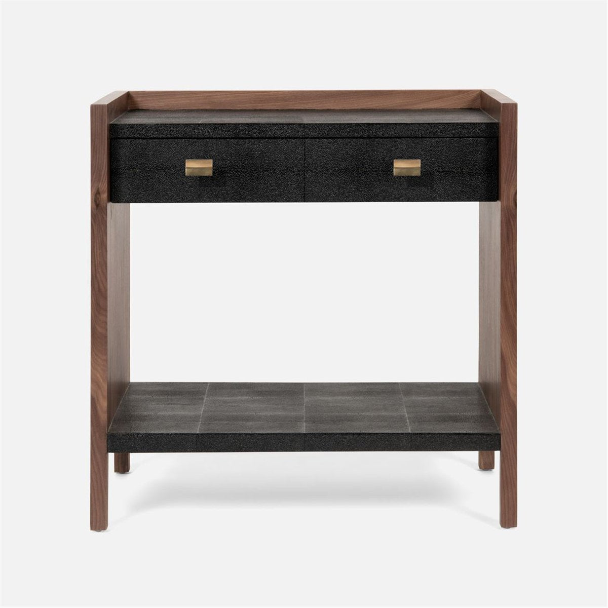Made Goods Kennedy Vintage Faux Shagreen Double Nightstand