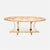 Made Goods Leighton Oval Curved Metal Dining Table in Veneer Top