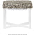 Made Goods Lex Clear Acrylic Single Bench in Brenta Cotton Jute