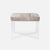Made Goods Lex Clear Acrylic Single Bench in Rhone Forest Full-Grain Leather