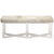 Made Goods Lex Clear Acrylic Double Bench in Brenta Cotton Jute