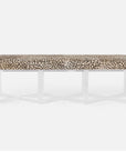 Made Goods Lex Clear Acrylic Triple Bench, Clyde Fabric