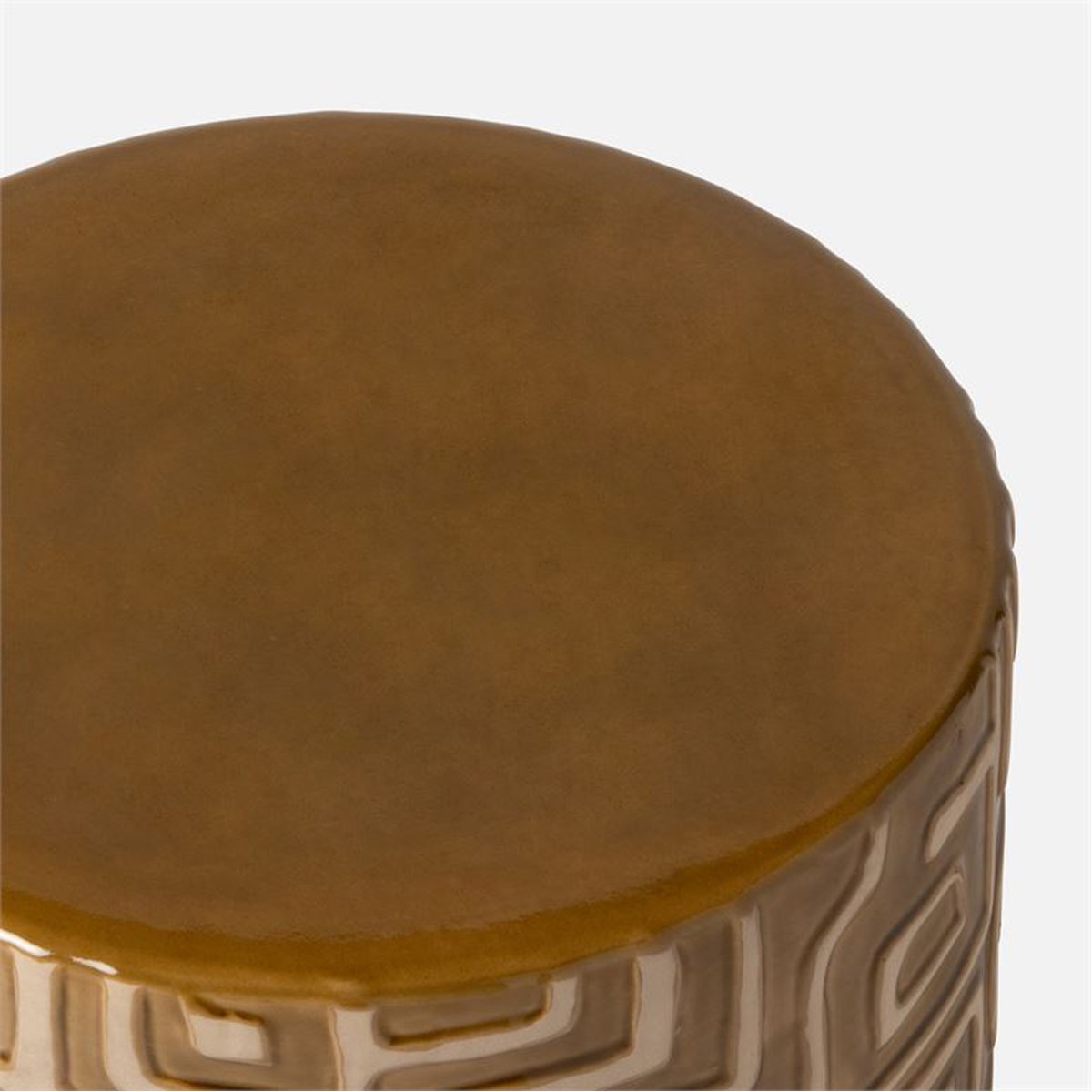 Made Goods Loman Graphic Patterned Ceramic Outdoor Stool