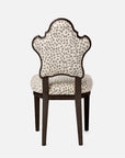 Made Goods Madisen Ornate Back Dining Chair in Garonne Leather
