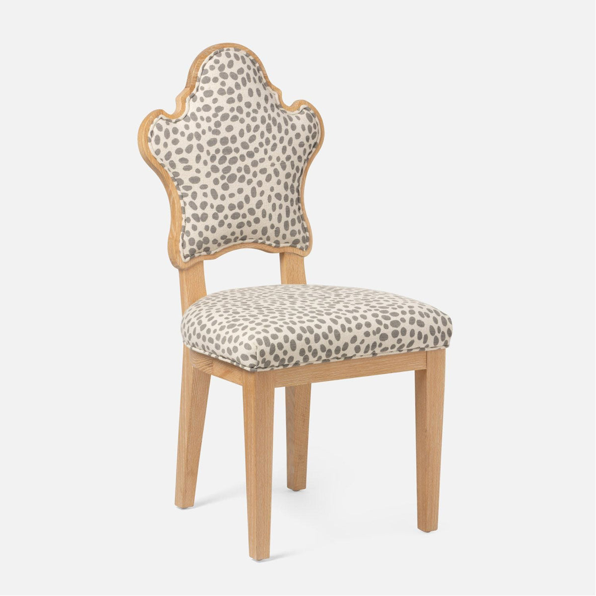 Made Goods Madisen Ornate Back Dining Chair in Weser Fabric
